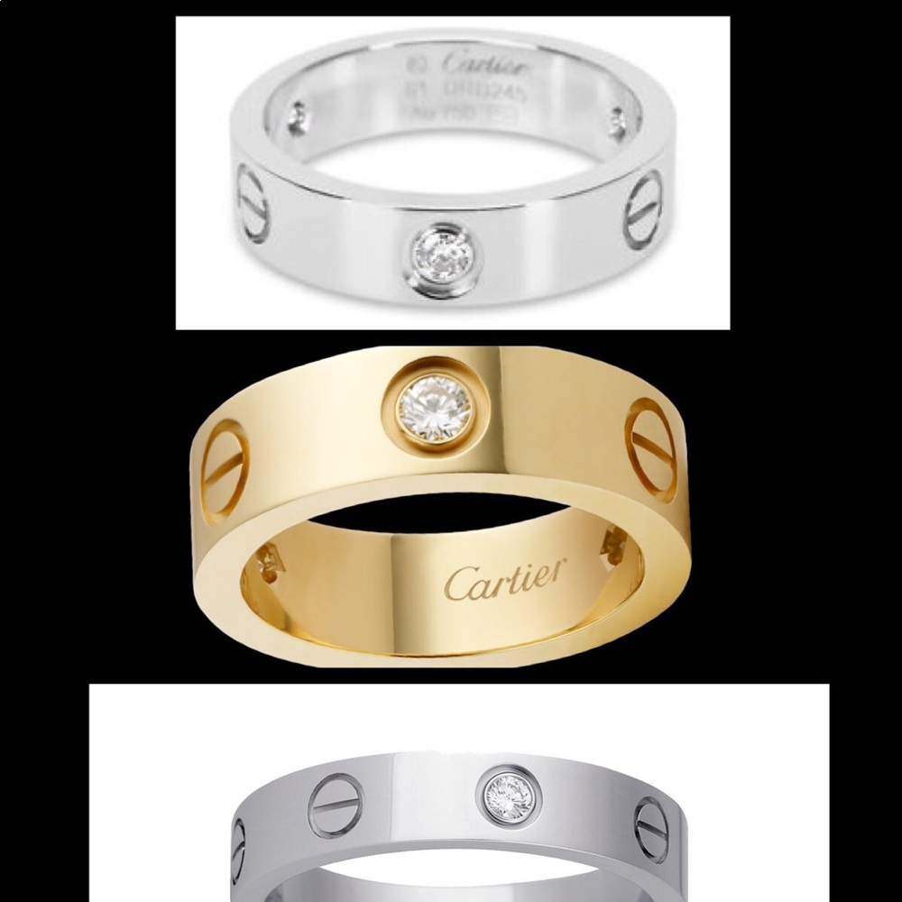 In search of diamond Cartier love ring size 9/10